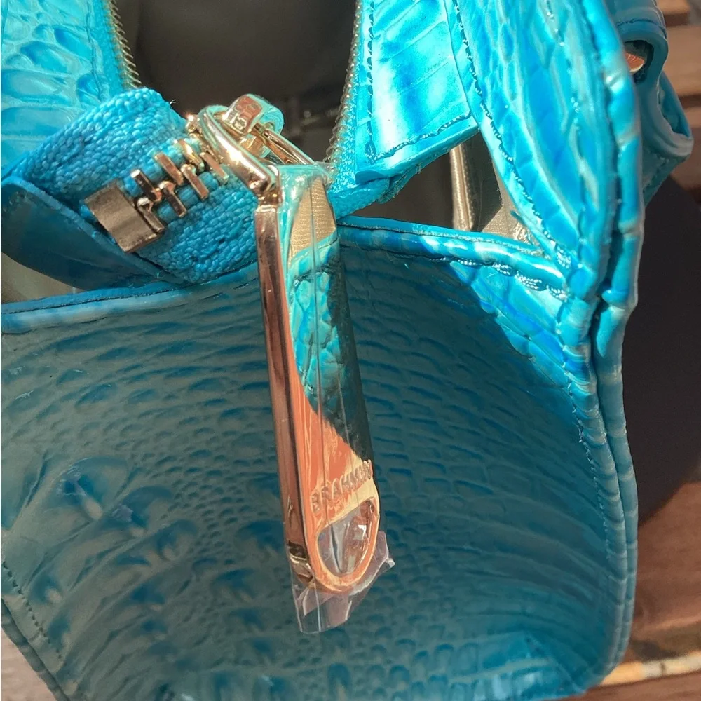 Brahmin Cami Tropic Blue Melbourne Satchel NWT - Picture 9 of 10